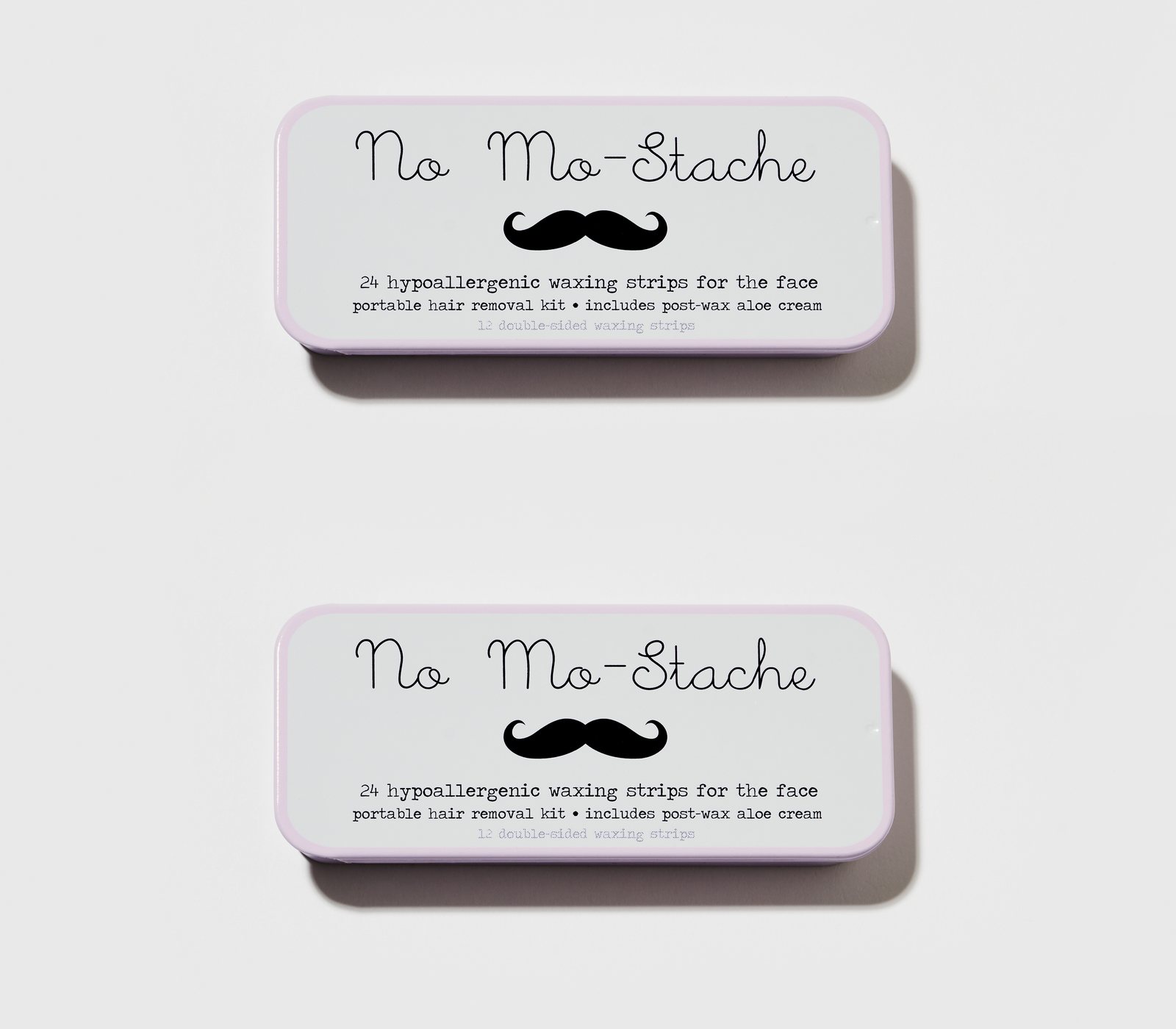 No Mo-Stache Lip Wax Kit 24 Strips (2 Pack Bundle)